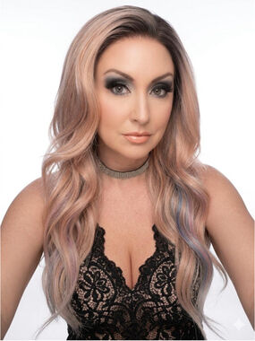 Odessa | 20" Apricot & Pastel Prism Lace Front Wig | 13x4 Swiss Lace